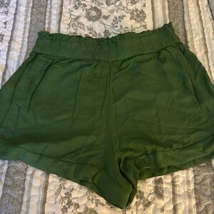 O'Neill High Waist Green Shorts Relaxed Fit